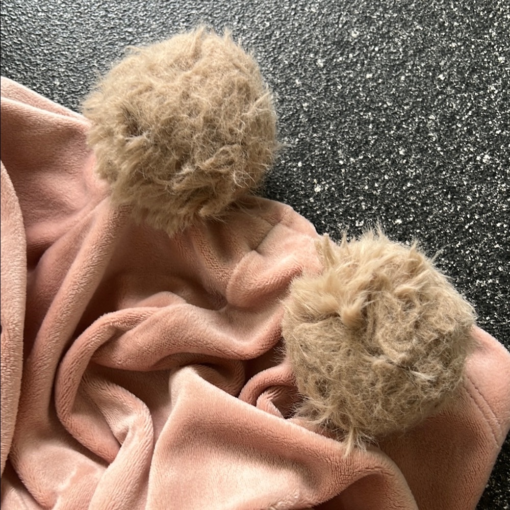 Tea Collection Pink Cozy Bear Ear Sweatshirt - Picture 5 of 5